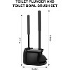 SetSail Toilet Brush and Plunger Set, 2 Packs Toilet Plungers for Bathroom Heavy Duty - 2 of 3