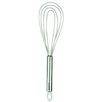 Cuisipro 10-Inch Silicone Flat Whisk, Stainless Steel Handle, Frosted