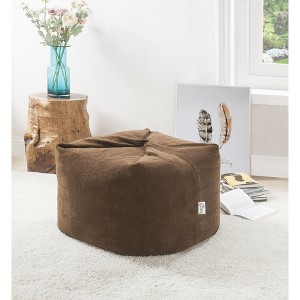 Loungie Magic Pouf 3-in-1 Microplush Ottoman, Bean Bag, Floor Pillow - 1 of 4