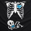 Maternity Baby Boy Skeleton Cute Halloween Pregnancy Bump Tshirt - Crazy Dog Maternity T Shirt - image 2 of 4