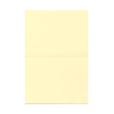 JAM Paper Blank Foldover Cards A6 Size 4 5/8 x 6 1/4 Ivory 100/Pack (309920)