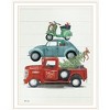 HomeRoots Holiday Travels White Framed Print Wall Art - 4 of 4