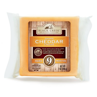 Black Creek Sharp Cheddar Cheese Aged 9 Months - 7oz