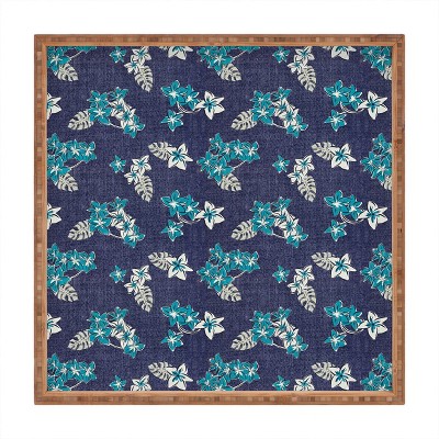 17" Wood Heather Dutton Large Frangipani Tray - society6