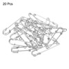 Unique Bargains Metal Decorative Women's Clothing 1 Hole Brooch Pins 20 Pcs - 3 of 4