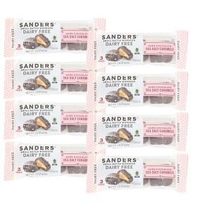 Sanders Dairy Free Dark Chocolate Sea Salt Caramels - Case of 8/1.5 oz - 1 of 4