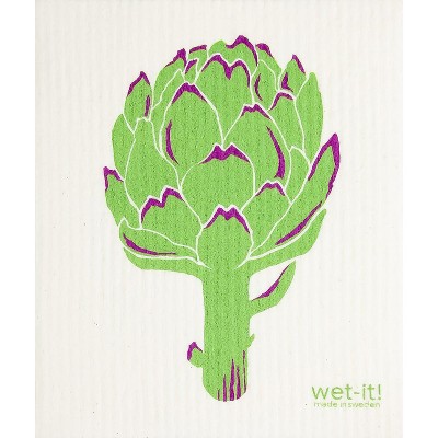 Wet It Dishcloth, Artichoke; Art