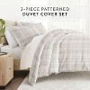 Modern Geometrics & Thatch Pattern 3PC Duvet Cover & Shams Set, Ultra Soft, Easy Care - Becky Cameron - 2 of 4