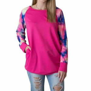 Women's Tie Dye Pocket Tunic - Shirley Stone - 1 of 3