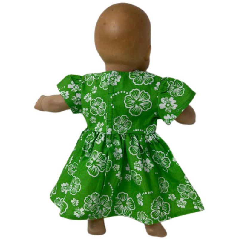 Doll Clothes Superstore Emerald Green Dress Compatible With 15-16 Inch Baby And Cabbage Patch Kid Dolls, 4 of 5