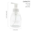 Cornucopia Brands Foaming Soap Dispensers 8.5oz / 250ml Capacity 8pk; Oval w/ White Pumps to Use w/ Soaps, Body Wash and More - 3 of 4
