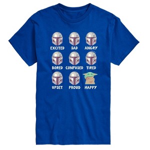 Men's - Star Wars - The Mandalorian Mandalorian Moods Short Sleeve Graphic T-Shirt - 1 of 4