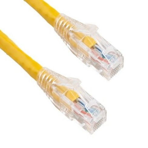 Sanoxy Cables And Adapters; 3ft Cat6 550 Mhz Utp Ethernet Network Patch  Cable With Clear Snagless Boot, Yellow : Target