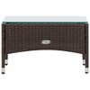 vidaXL 4 Piece Patio Lounge Set With Cushions Poly Rattan Brown - 3 of 4