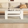 vidaXL Coffee Table White Engineered Wood Medium Coffee Table - 4 of 4