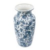HomeRoots 24" Blue And White Chinoiserie Porcelain Urn Table Vase - 4 of 4