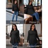 INSPIRE CHIC Women's Nursing Top Ruffle Pleated Long Sleeve Tunic Rayon Postpartum Breastfeeding Shirt Pregnancy Clothes - 3 of 4