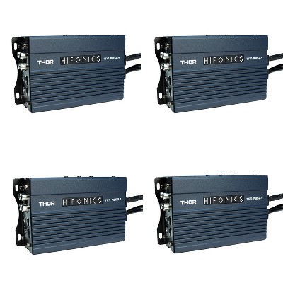 Hifonics THOR Compact 350 Watt 4 Channel Marine Audio Amplifier TPS-A350.4 (4 Pack)