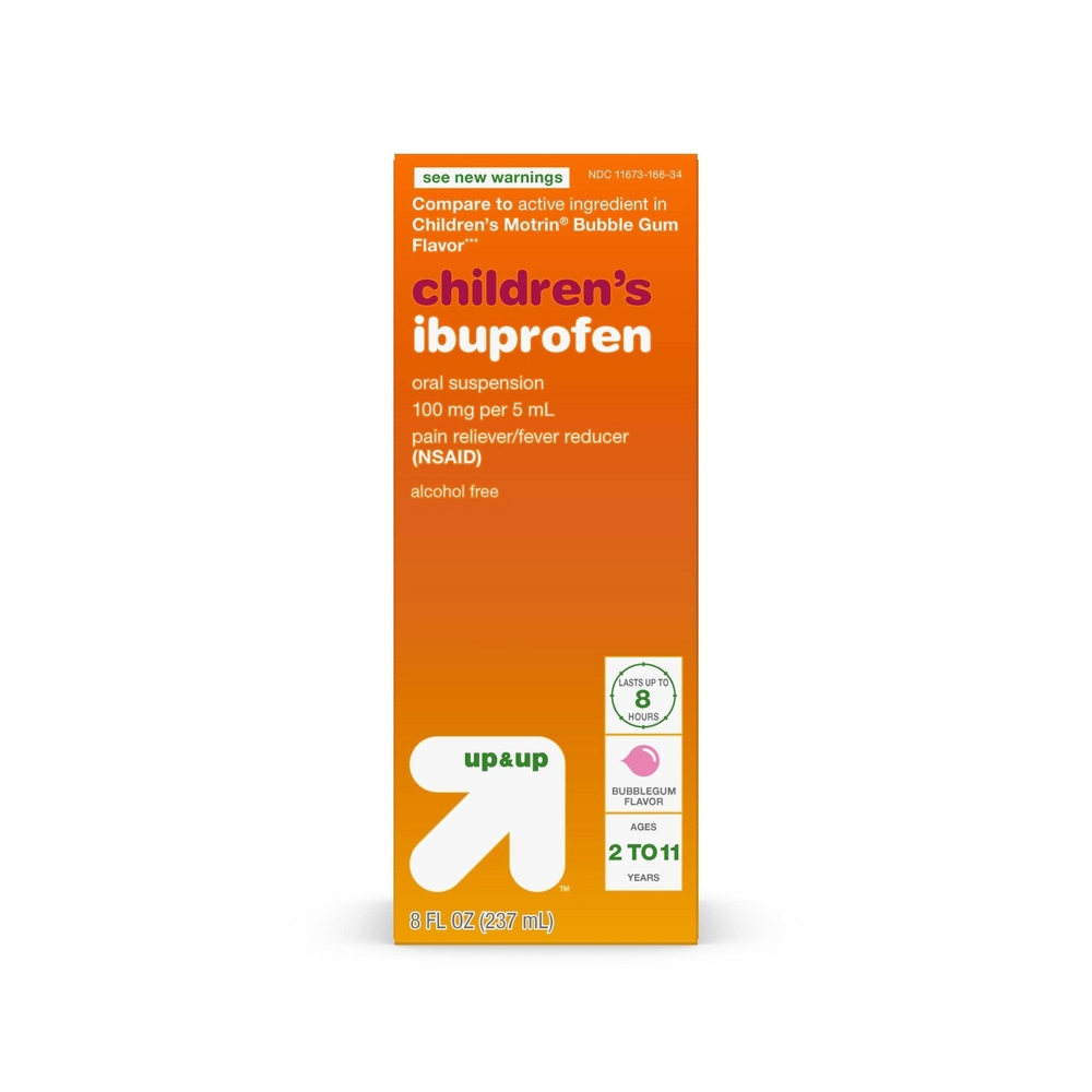 Children&#39;s Ibuprofen (NSAID) Oral Suspension Pain Reliever &#38; Fever Reducer Liquid - Bubblegum - 8 fl oz - up &#38; up&#8482;