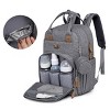 Dikaslon Diaper Bag Backpack with Portable Changing Pad, Pacifier Case and Stroller Straps - 3 of 4