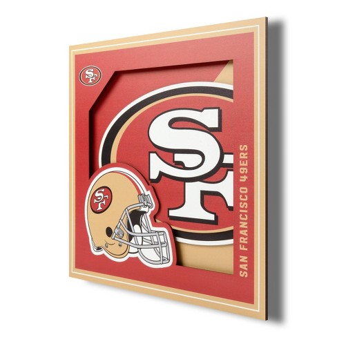 NFL San Francisco 49ers 3D Logo Series Wall Art - 12x12