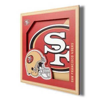 NFL San Francisco 49ers 3D Logo Series Wall Art - 12"x12"