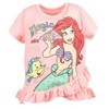 Disney Frozen Princess Moana Little Mermaid Floral Girls T-Shirt and Leggings Outfit Set Little Kid to Big Kid - 4 of 4