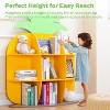 9-Cube Book Shelf and Toy Storage Organizer, Pineapple Shaped Kids Bookcases for Nursery, Playroom, Bedroom - 4 of 4