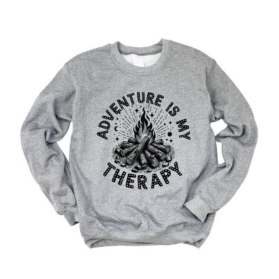 Simply Sage Market Women's Graphic Sweatshirt Adventure Is My Therapy