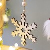 Whisen 9.8x4.7" Snowflake Ornament, Hanging Home Decor Accents for Christmas Tree, Set of 12 - White - 3 of 4