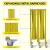 Metal Expandable Barricade，Retractable Traffic Fence With Casters, Portable Barricade Gate for Construction Area, Traffic Control, Cordon - 3 of 4