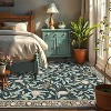 Coucheta Farmhouse Washable Non Slip Vintage Botanical Area Rugs, Low Pile Stain-Resistant Carpet for Living Room & Bedroom,Multiple Sizes and Colors - 3 of 4