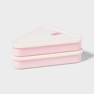 4pc (set of 2) Pizza Food Storage Container - Room Essentials™ - 1 of 3