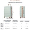 FONTOI Carry On Luggage Sets 4 Piece with 360° Spinner Wheels, Suitcase with Travel Bag, Green, 19.6"*12"*29" - 3 of 4