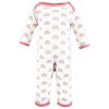 Hudson Baby Infant Girl Thermal Coveralls 2pk, Creative Rainbows - 3 of 4