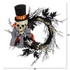 Nearly Natural 26" Halloween Dapper Skeleton Wreath - 2 of 4