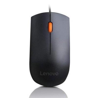 Lenovo Wired USB Mouse - Wired plug-and-play USB Connection - Full-size mouse for better grip - High resolution at 1600 DPI - Ambidextrous design