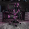 Emma and Oliver Racing Gaming Ergonomic Chair with Fully Reclining Back in Red LeatherSoft - 2 of 4