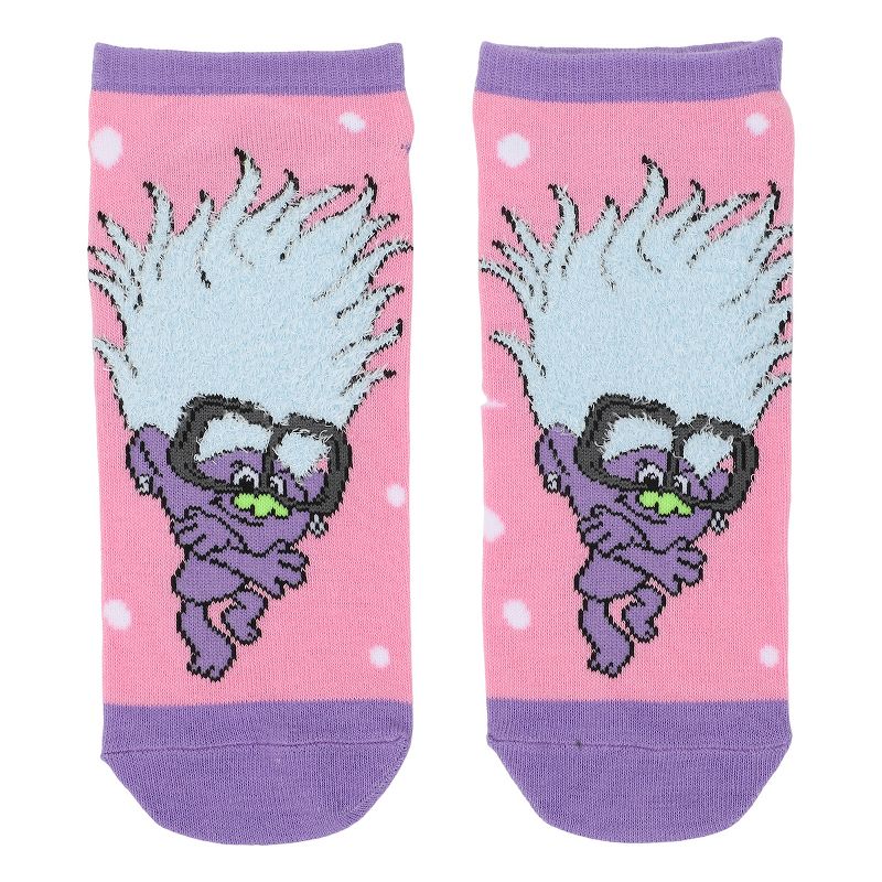 Adult Trolls 3 Movie Ankle Socks 5-Pack - Colorful Fun for Your Feet, 4 of 7