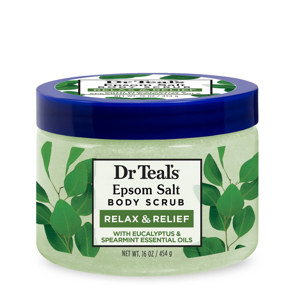 Photos - Shower Gel Dr Teal's Exfoliate & Renew Eucalyptus & Spearmint Epsom Salt Body Scrub 