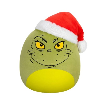 Squishmallows 8" Grinch in Santa Hat Plush