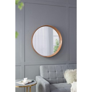CAVINAS Rectangle Wall Mirrors with Wood Frame,Farmhouse Accent Wall-Mounted Mirror,Decorative Mirror for Living Room,Entryway,Office - 1 of 4