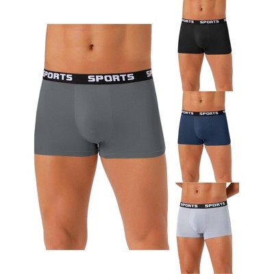 INSPIRE CHIC Men's 4 Pack Lightweight Short Leg Stretch Boxer Briefs