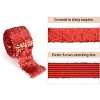 Alilang Elastic Sequin Trim, 3 Inch 8 Row Wide Flat Glitter Bling Fabric Paillette Sequin Ribbon, Metallic Sewing DIY Project, 5.5 Yards - 3 of 4