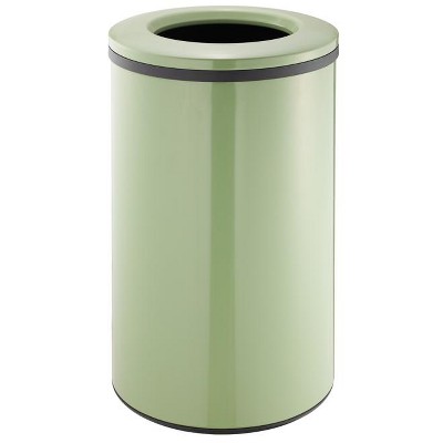 10.6 Gal Open Top Trash Can, 40L Round Commercial Stainless Steel Garbage Can with Removable Inner Bucket for Office, Restaurant, Kitchen