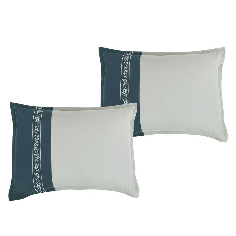 Esca Levana Elegant & Luxurious 7pc Comforter Set:1 Comforter, 2 Shams, 2 Cushions, 1 Decorative Pillow, 1 Breakfast Pillow, 5 of 6