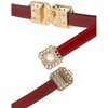 INSPIRE CHIC Women's Retro Skinny Interlock Buckle Thin Waist Belt 0.55 inches Width - 2 of 4