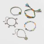 Girls' 5pk Mixed Bracelet Set with 'Dreamer' Beads - art class™