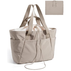 Large Tote Bag for Women, 32L Expandable Reusable Grocery Bag, Foldable Handbag - 1 of 4