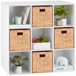 Best Choice Products 9-Cube Bookshelf, Display Storage System, Compartment Organizer w/ 3 Removable Back Panels - White